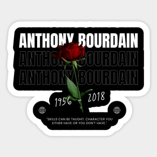 Anthony Bourdain // Flower Sticker